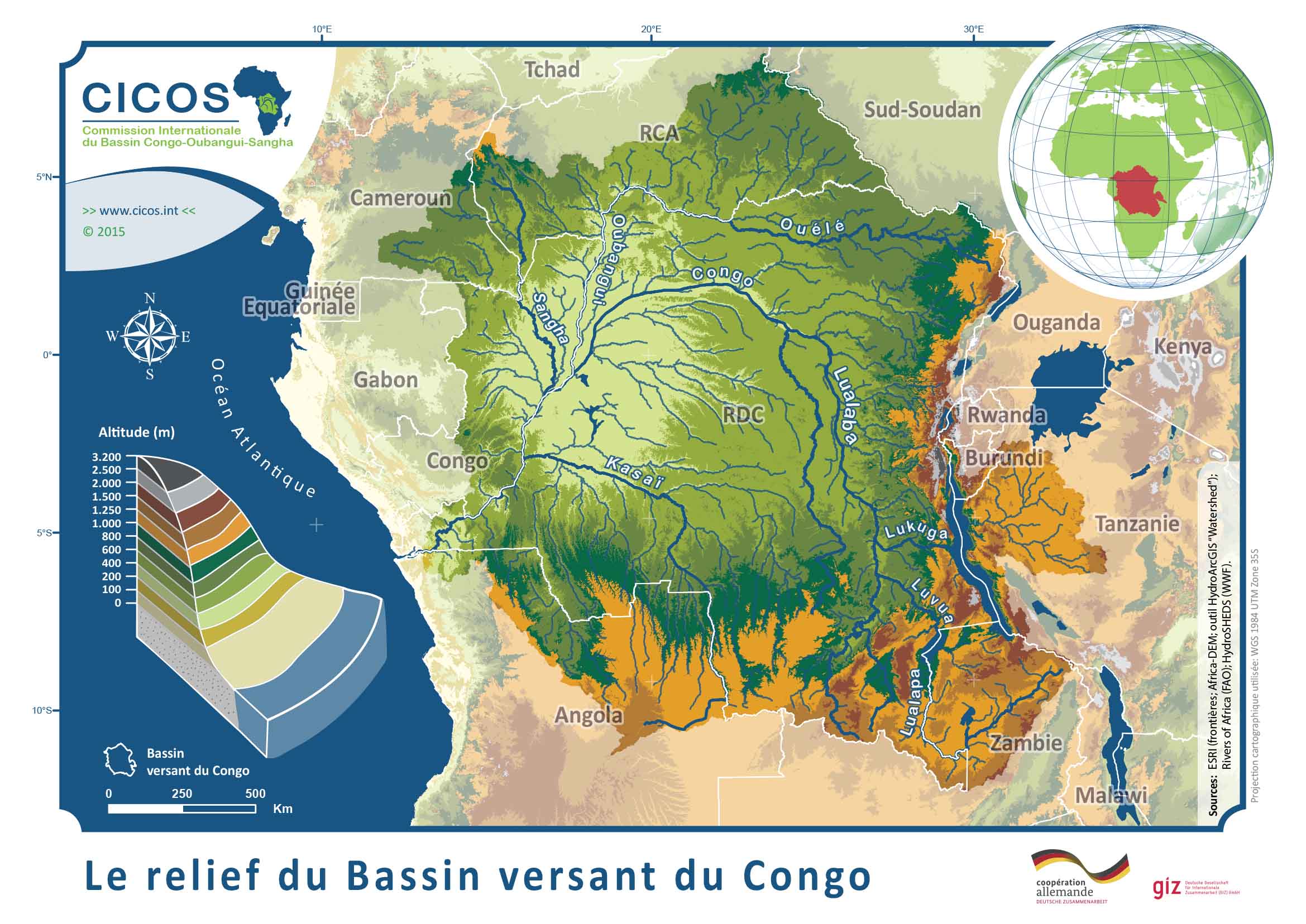 Carte Du Lac douard En Afrique