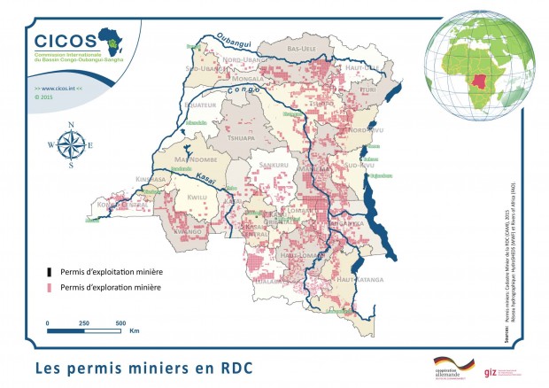 Carte Riviere Rdc | CICOS